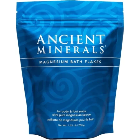 Ancient Minerals copos de baño de magnesio, bolsa de un solo uso