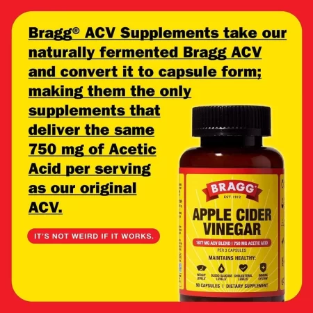 Bragg – Cápsulas de vinagre de sidra – Vitamina D3 y zinc