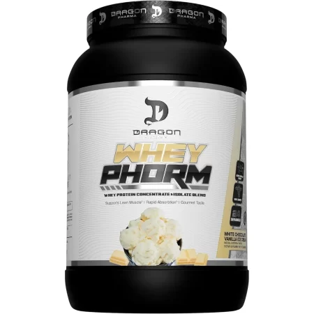 DRAGON PHARMA Mezcla de proteína de suero, absorción rápida, sin gluten, 100% proteína de suero