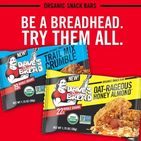 Dave’s Killer Bread Barritas orgánicas de cacao y brownie Blitz (paquete de 2)