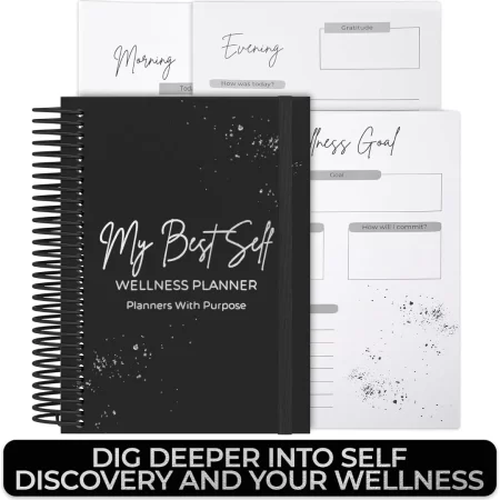 Diario de bienestar – Planificador diario de estilo de vida de autocuidado para apoyar la salud general