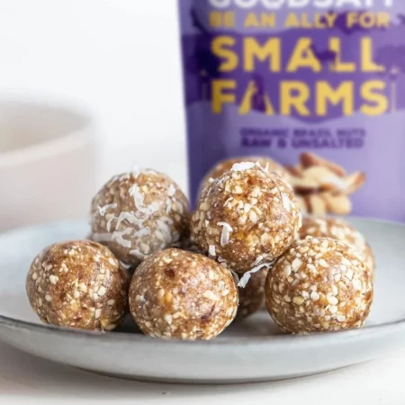 GoodSAM Nueces de Brasil crudas orgánicas 0.5 libras, sin sal, sin gluten, sin OMG, veganas, keto, procedentes de Bolivia, agricultura regenerativa, comercio directo