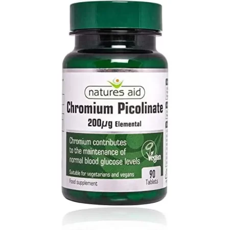 Natures Aid – Picolinato de cromo (7.05 oz, 90 pestañas, 2 unidades)