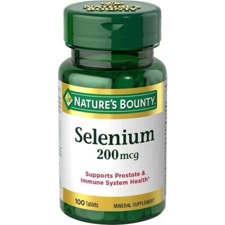 Nature’s Bounty Tabletas de selenio 200 mcg 100 ea