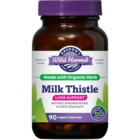 Oregons Wild Harvest – Cardo mariano orgánico – 90 cápsulas