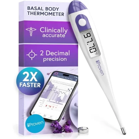 Termómetro corporal basal digital, alta precisión de 1/100 grados
